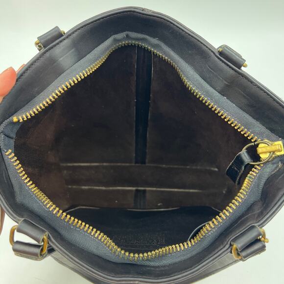 Vintage Coach Skinny Tote 9546 Brown Leather Handbag Purse - Picture 5 of 12